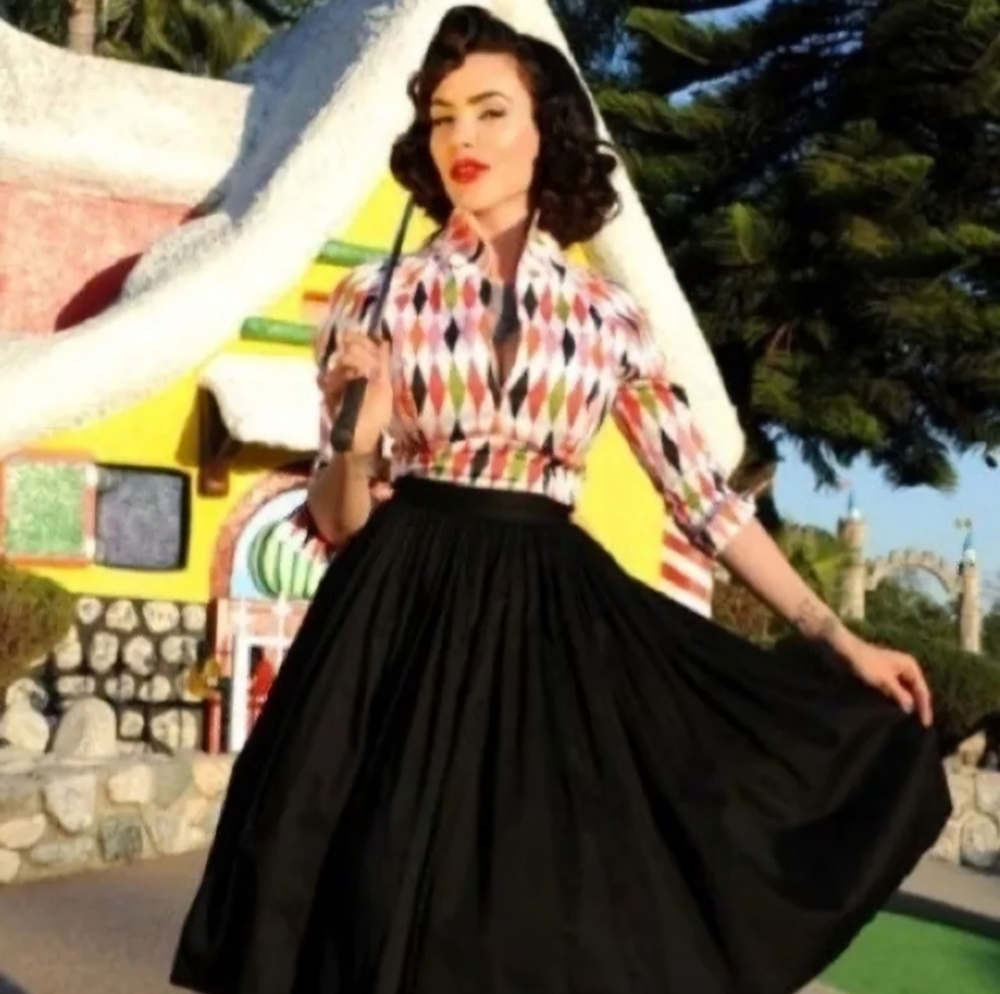 Pinup Girl Clothing Harlequin Shirt